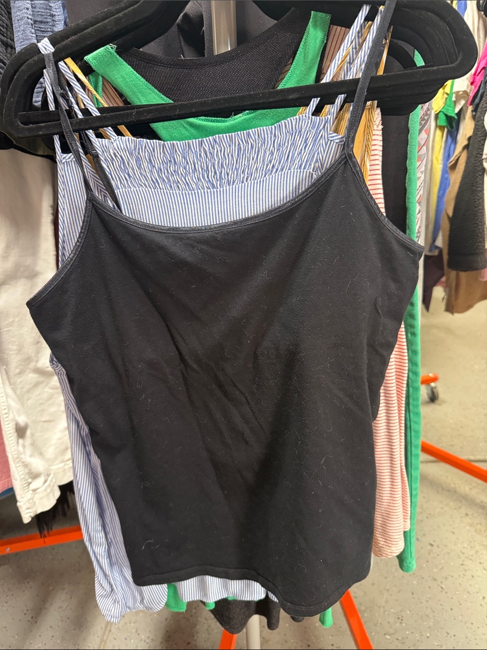 SO Black Spaghetti Strap Camisole